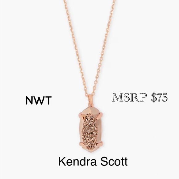 Kendra Scott Jewelry - Kendra Scott Harrison Drusy in Rose Gold NWT (Retail $80) FIRM PLEASE :)